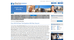 Desktop Screenshot of blog.eteacherhebrew.com
